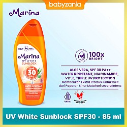 Marina UV White Sunblock Water Resistant SPF30 PA++ 85 ml