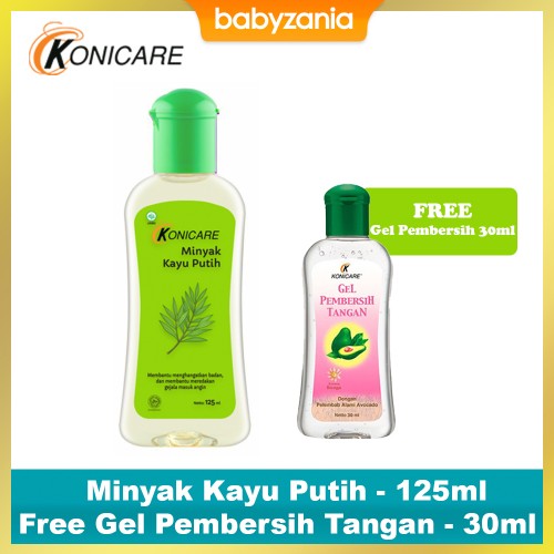 Konicare Minyak Kayu Putih 125ml - Free Gel Pembersih Tangan 30ml