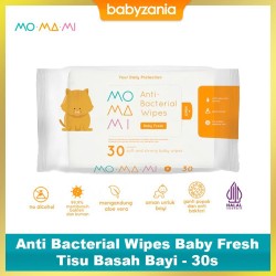 Momami Anti Bacterial Wipes 30 Sheet - Baby Fresh...