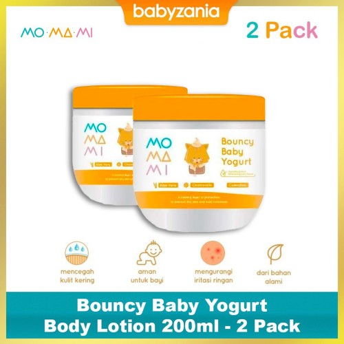 Momami Bouncy Baby Yogurt Body Lotion 200 ml - 2 PACK