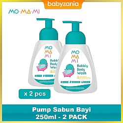 Momami Bubbly Body Wash Pump Sabun Bayi 250 ml -...