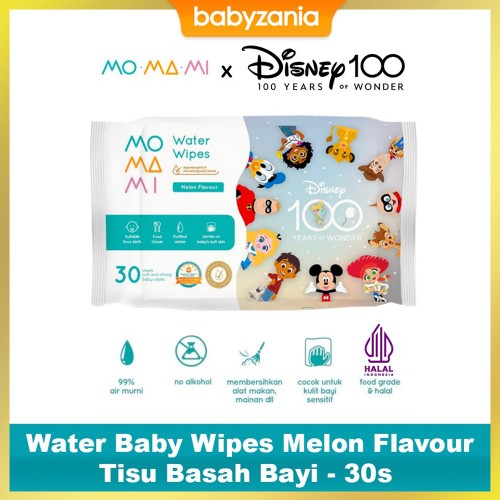 Momami Water Baby Wipes 30 Sheet - Melon Flavour