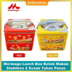 Morinaga Lunch Box Kotak Makan Stainless 2 Susun...