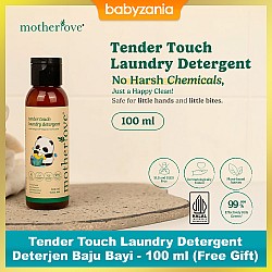 Motherlove Tender Touch Laundry Detergent Deterjen Baju Bayi - 100 ml (Free Gift)