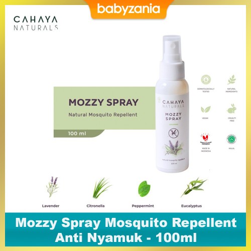 Cahaya Naturals Mozzy Spray Mosquito Reppellent Anti Nyamuk - 100 ml