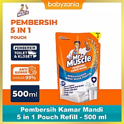 Mr Muscle Pembersih Kamar Mandi 5 in 1 Pouch Refill - 500 ml