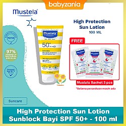Mustela High Protection Sun Lotion Sunblock Bayi SPF 50+ - 100 ml