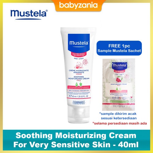 Mustela Soothing Moisturizing Cream for Very Sensitive Skin - 40ml