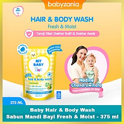 My Baby Hair & Body Wash Sabun Mandi Bayi Fresh & Moist - 375 ml