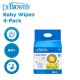 Dr. Brown's Natural Baby Wipes 4 x 25 Wipes