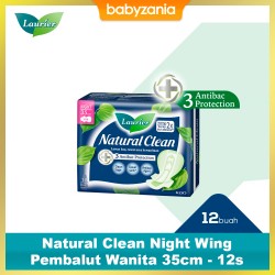 Laurier Natural Clean Night Wing Pembalut Wanita...