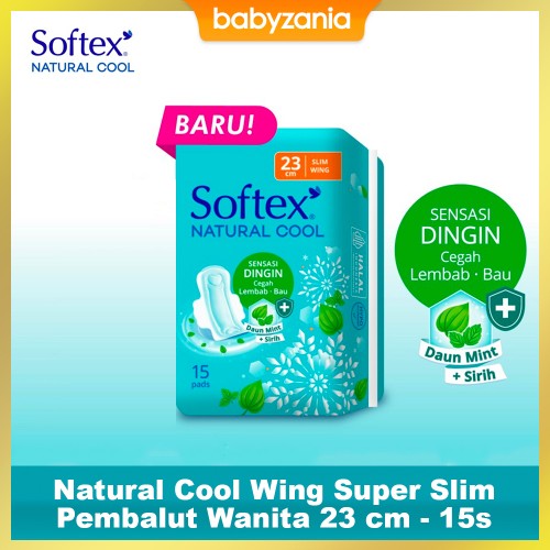 Softex Natural Cool + Wing 23Cm 16s