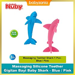 Nuby Massaging Silicone Teether Gigitan Bayi Baby...