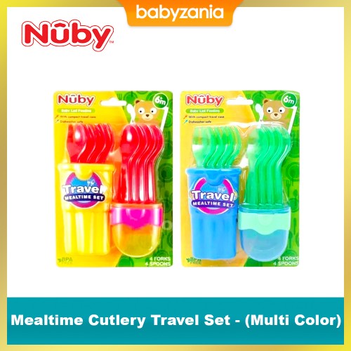 Nuby Mealtime Travel Set - (Multi Color)