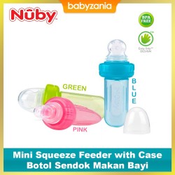 Nuby Mini Squeeze Feeder with Case / Botol Sendok...