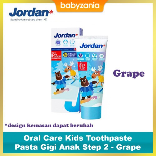 Jordan Oral Care Kids Toothpaste Pasta Gigi Anak Step 2 (6-12 Tahun)