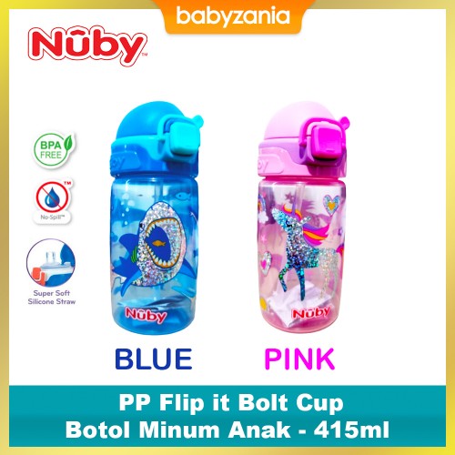 Nuby PP Flip it Bolt Cup Botol Minum Anak - 520 ml