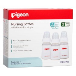 Pigeon Triple Pack KP PP 120 ML with Peristaltic...