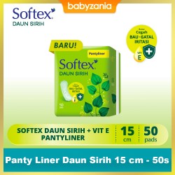 Softex Panty Liner Daun Sirih 15 cm - 50 s