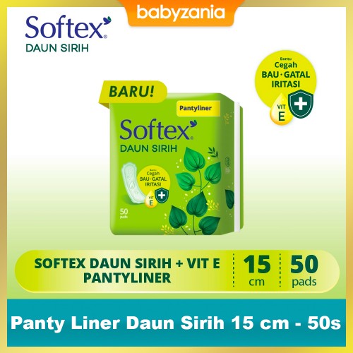 Softex Panty Liner Daun Sirih 15 cm - 50s