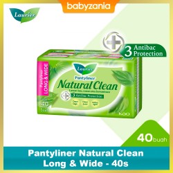 Laurier Pantyliner Natural Clean Long & Wide...