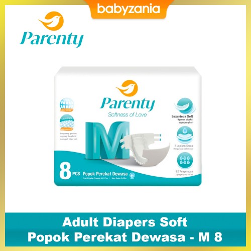 Parenty Adult Diapers Soft Popok Perekat Dwasa - M 8