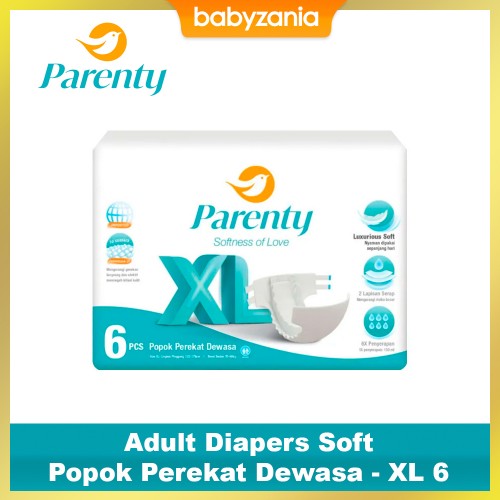 Parenty Adult Diapers Soft Popok Perekat Dewasa - XL 6