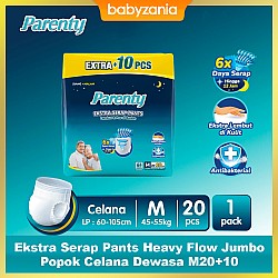 Parenty Ekstra Serap Pants Popok Celana Dewasa Heavy Flow Jumbo M20+10