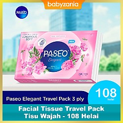 Paseo Facial Tissue Travel Pack Tisu Wajah - 108...