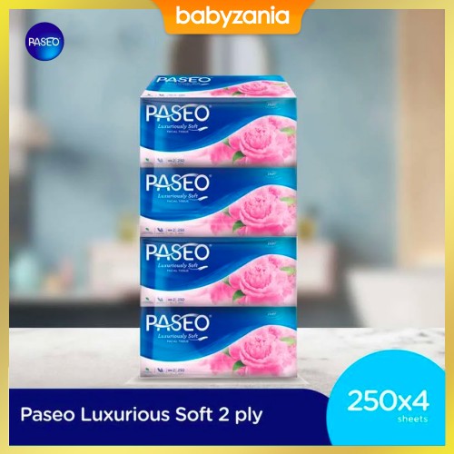 Paseo Luxury Facial Tissue Multi Pack 2 Ply - 250 Sheet