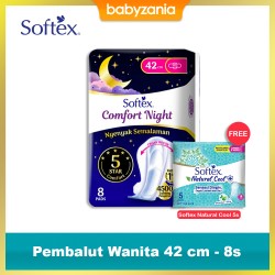 Softex Comfort Night Wing Pembalut Wanita 42 cm -...