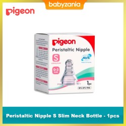 Pigeon Peristaltic Slim Neck Nipple S - Box Isi 1...
