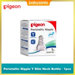 Pigeon Peristaltic Nipple Y Slim Neck Bottle -...