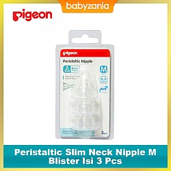 Pigeon Peristaltic Slim Neck Nipple M - Blister...