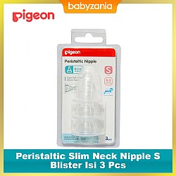 Pigeon Peristaltic Slim Neck Nipple S - Blister...