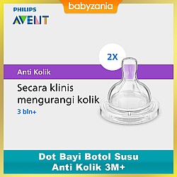 Philips Avent Dot Bayi Botol Susu Anti Kolik 3M+...