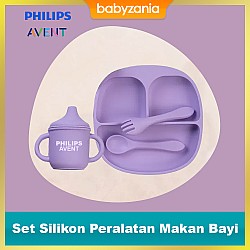 Philips Avent Set Silikon Peralatan Makan Bayi