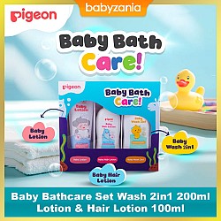 Pigeon Baby Bath Care / Set Perlengkapan Mandi Bayi Travel Isi 3 Pcs