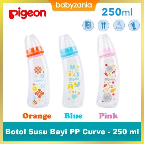 Pigeon Baby Botol Susu Bayi PP Curve - 250 ml