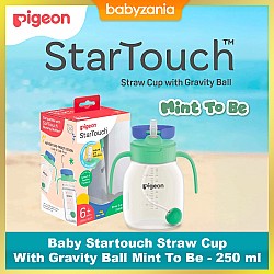 Pigeon Baby StarTouch Straw Cup With Gravity Ball Mint To Be - 250 ml