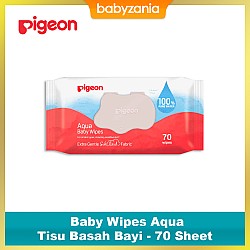Pigeon Baby Wipes Aqua Tisu Basah Bayi - 70 Sheet 