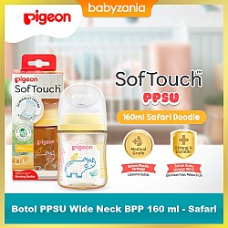 Pigeon Botol Susu Bayi PPSU Wide Neck BPP 160 ml - Safari