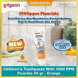 Pigeon Children's Toothpaste With 1000 PPM Fluoride 45 gr - Orange