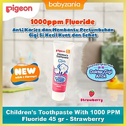Pigeon Children's Toothpaste With 1000 PPM Fluoride 45 gr - Strawberry