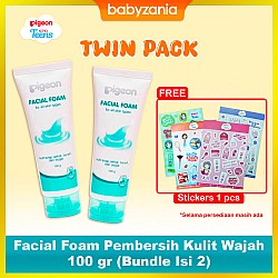 Pigeon Facial Foam Pembersih Kulit Wajah 100 gr (Bundle Isi 2)