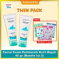 Pigeon Facial Foam Pembersih Kulit Wajah 40 gr (Bundle Isi 2)