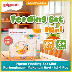 Pigeon Feeding Set Mini Peralatan Makan Bayi