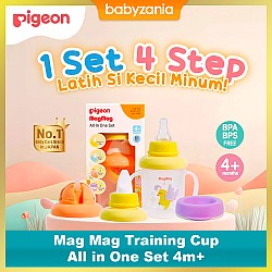 Pigeon Mag Mag Training Cup All in One Set 4m+ - Gelas Minum Bayi