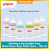 Pigeon SofTouch Peristaltic Plus Botol Susu Bayi Wide Neck 160 ml