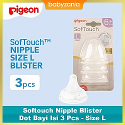 Pigeon Softouch Nipple Blister Dot Bayi Isi 3 Pcs...